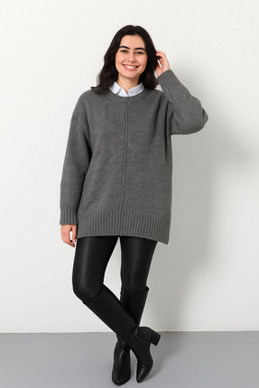 bisiklet yaka kadın kazak Image 0