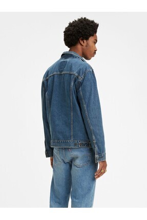 The Trucker Jacket Med Stonewash Indigo Erkek Trucker - 72334-0130 Image 5
