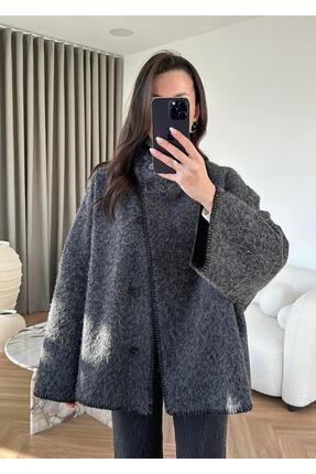 Yün Dokulu El Dikişli Ceket Image 0