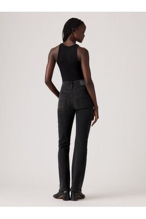 725 High Rise Bootcut Kadın Siyah Jean Image 5