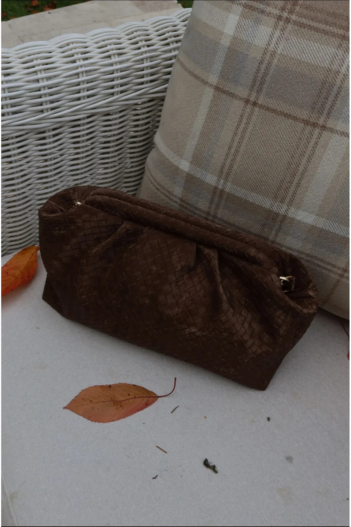 BAGS - Nia Kahverengi Süet El ve Omuz Çantası