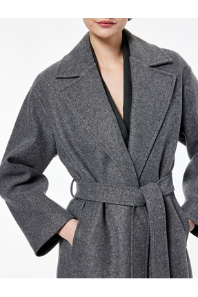 Antrasit Kadın Kaban 6WAK00091EW Image 4