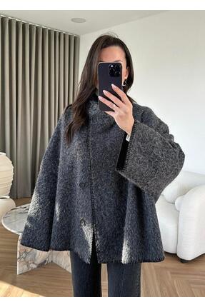 Yün Dokulu El Dikişli Ceket Image 3