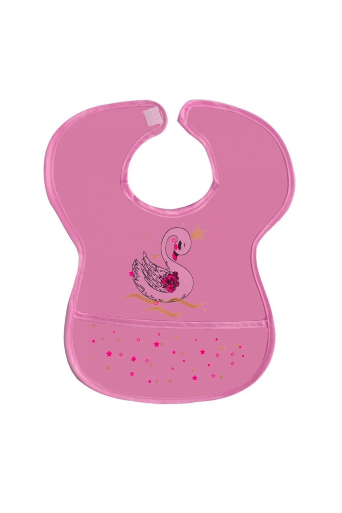 Sevi Bebe Cırtlı Muşamba Önlük - Kuğu Desen