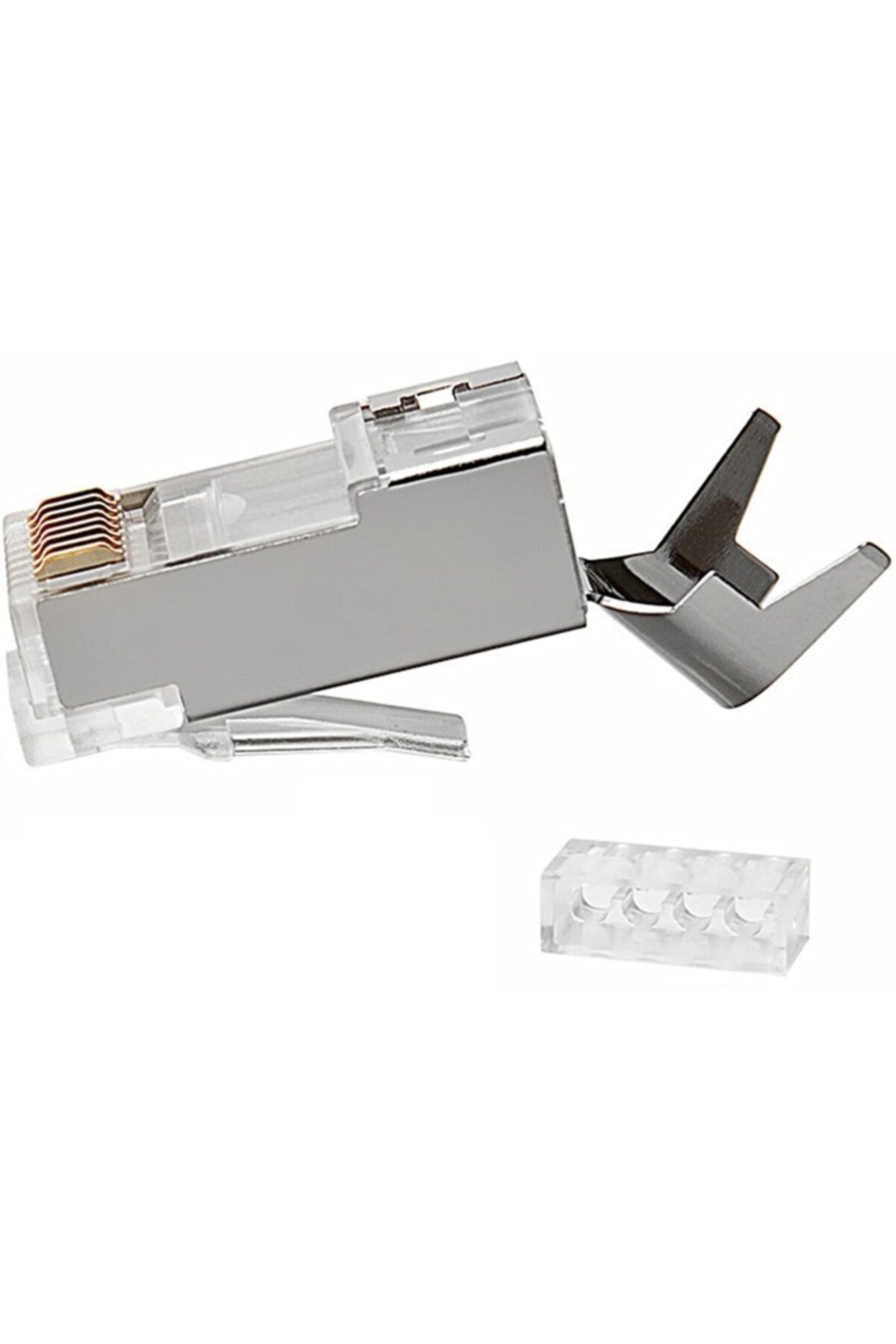 Alfais 4229 Cat7 Rj45 Jack Internet Patch Kablo Ucu Konnektör Jak (10 Adet)