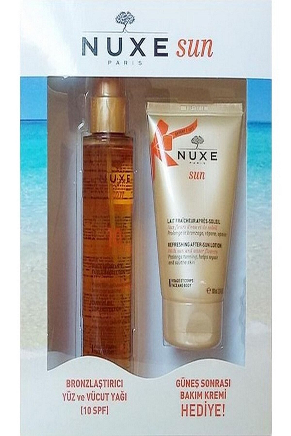Nuxe Sun Huile Bronzante Spf10 150ml Kofre