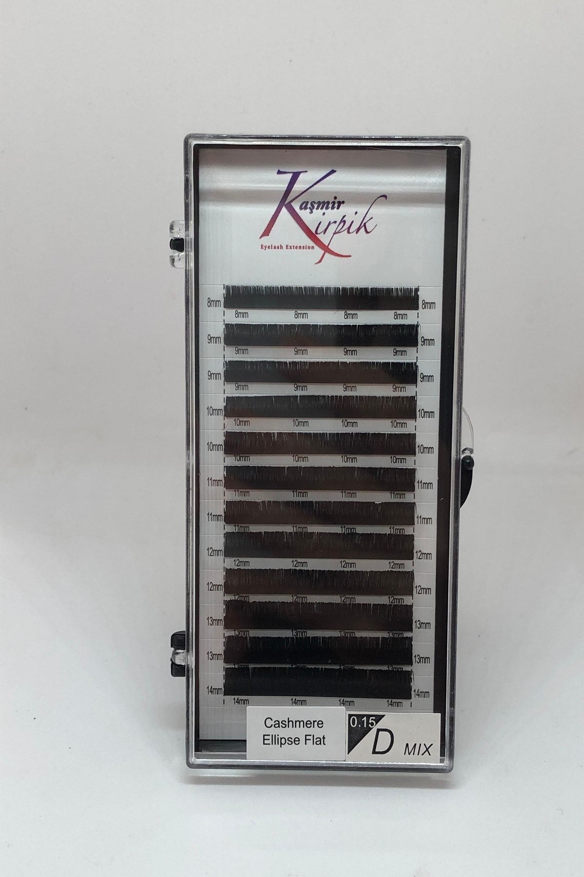 KAŞMİR KİRPİK Klasik D Kıvrım 0.15 Mm Mix Kutu Kirpik