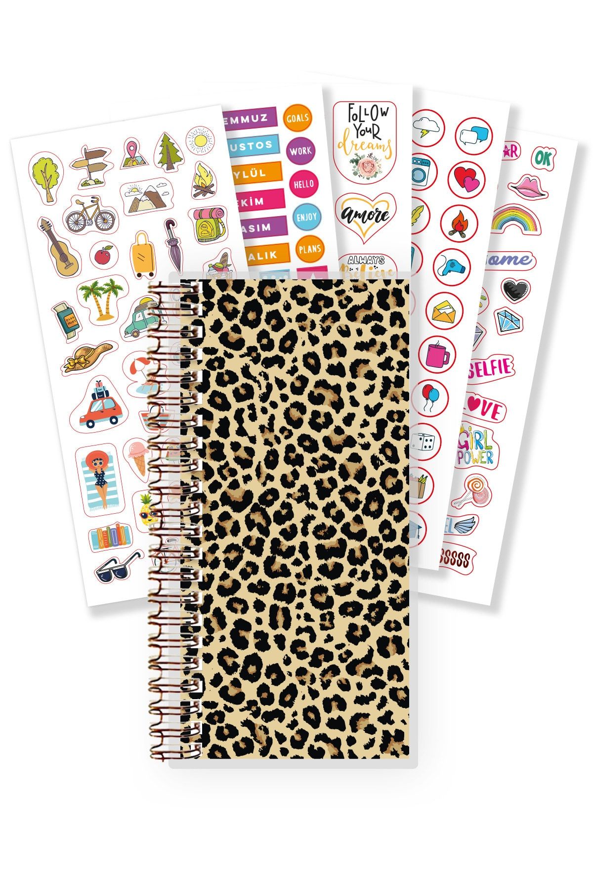 Miya Design Skinny Miya - Leopar Tarihsiz Planlayıcı