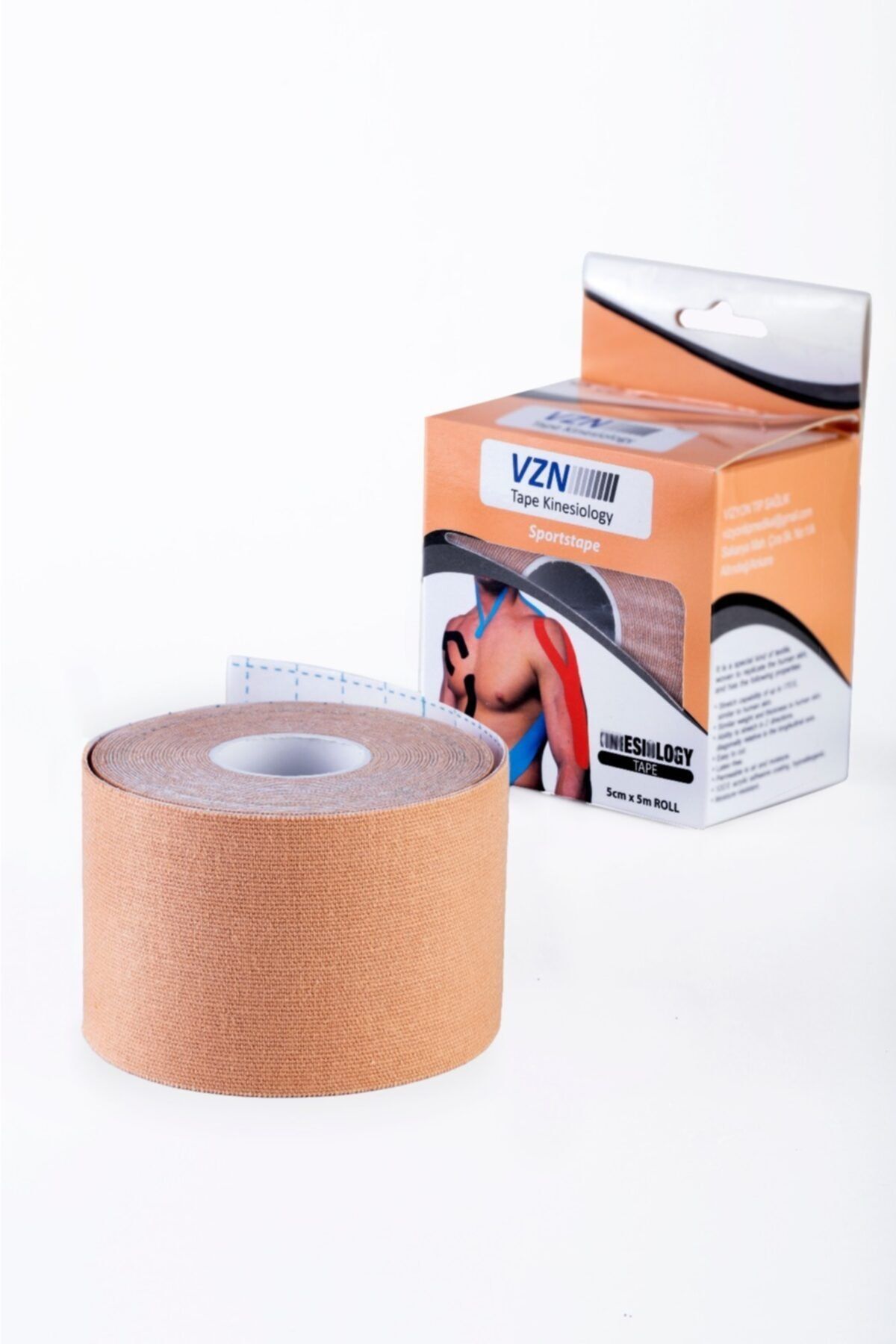 VZN Tape Ten Rengi Kinesio Ağrı Bandı 5 mt  x 5 cm 3 Adet
