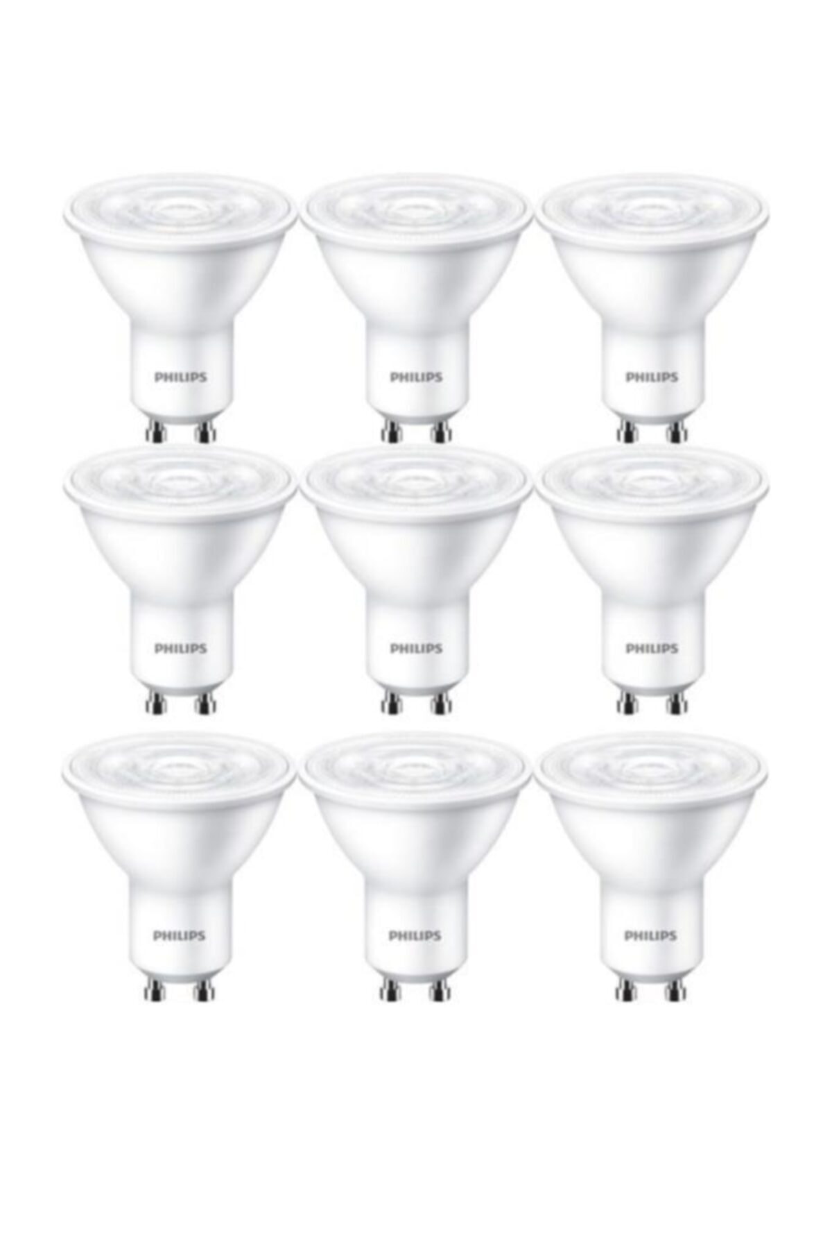 Philips Led Ampul 3,2-40w Gu10 Duy Çanak Spot Ampul Beyaz Işık-9 Adet