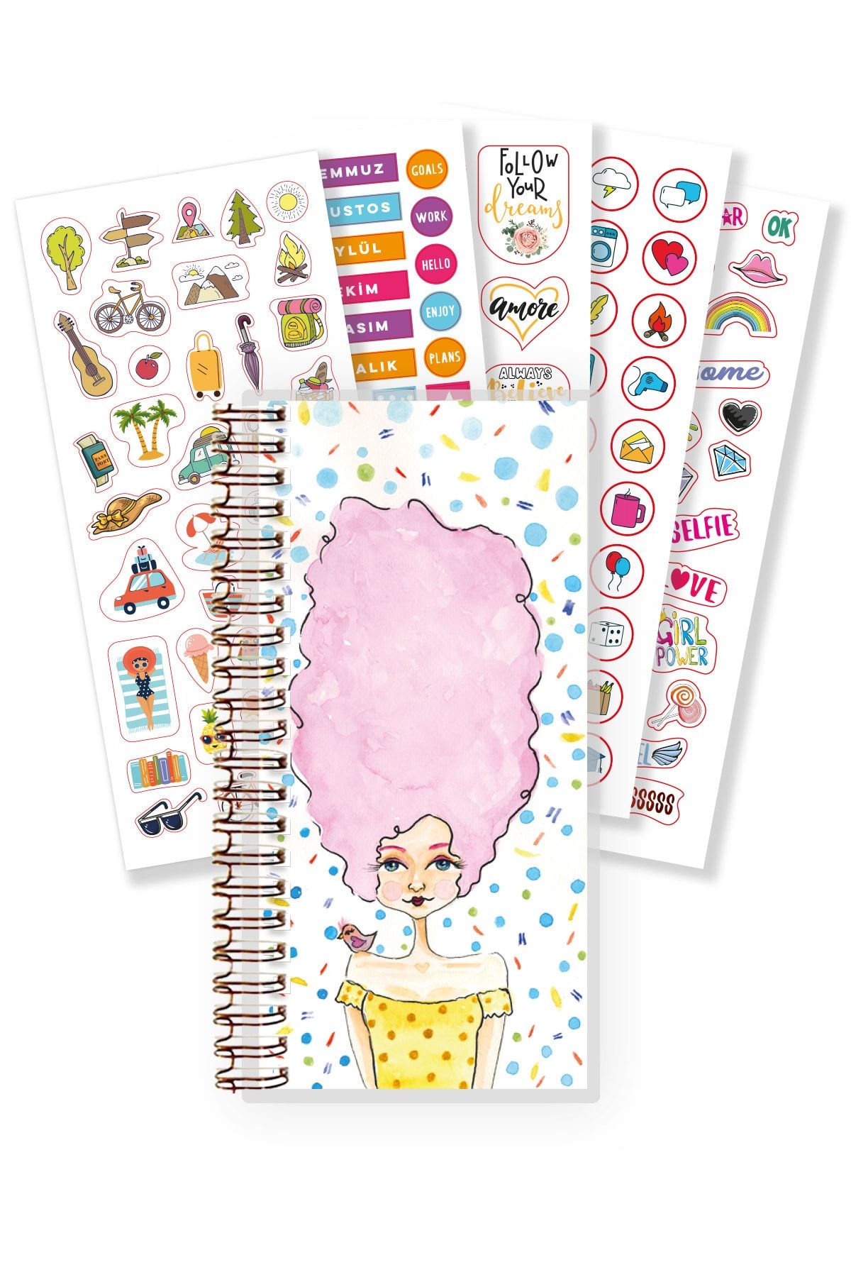 Miya Design Skinny Miya - Pamuk Şeker By Esra Eba Tarihsiz Planlayıcı