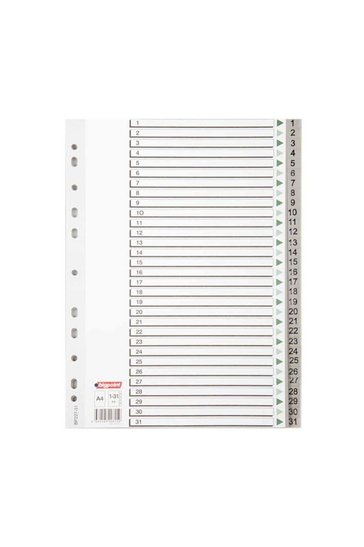 Bigpoint Seperator 1-31 Rakamlı