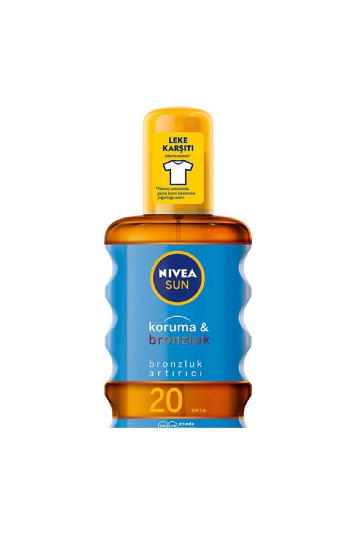 Nivea Sun Koruma&bronzluk Bronzluk Arttırıcı & Koruyucu Güneş Yağı Gkf 20 200 Ml