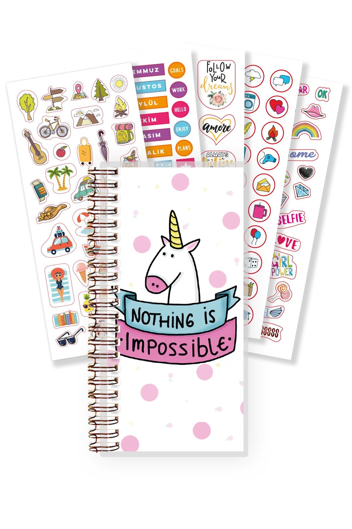 Miya Design Skinny Miya - Unicorn By Esra Eba Tarihsiz Planlayıcı