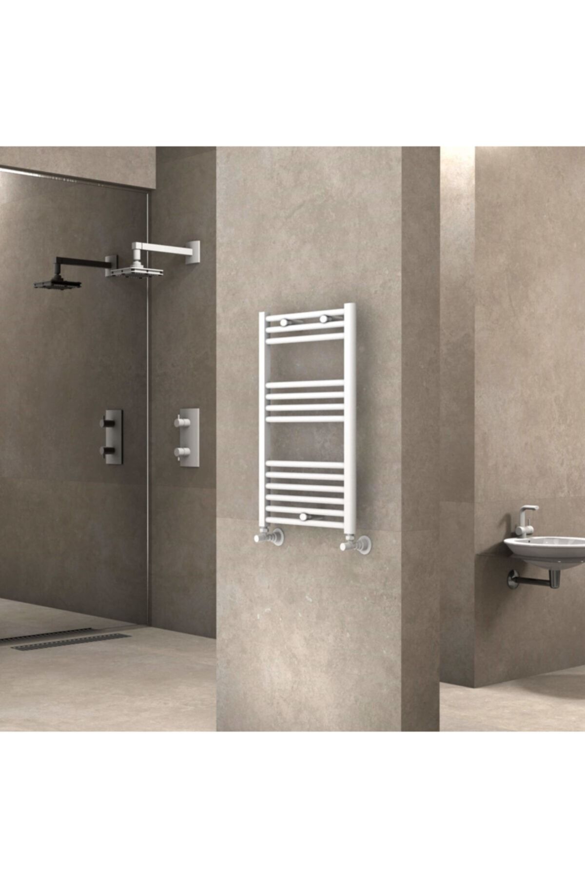 Radiva Banyo Ve Mutfak Için Havlupan 500x800 Düz Beyaz