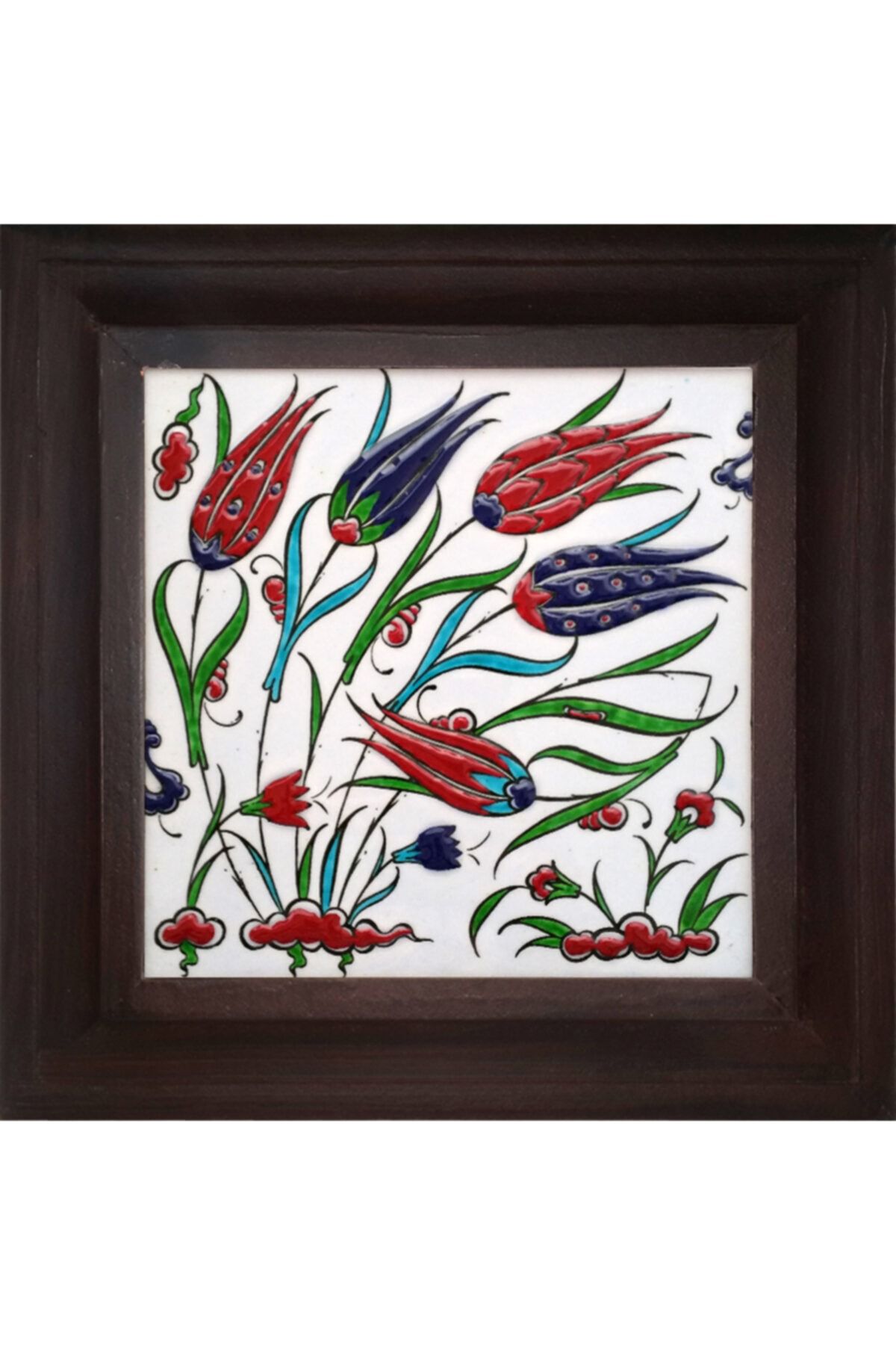 Armada Çini 20x20 Cm Ed 318 Lalezer Iznik Kütahya Çini Pano