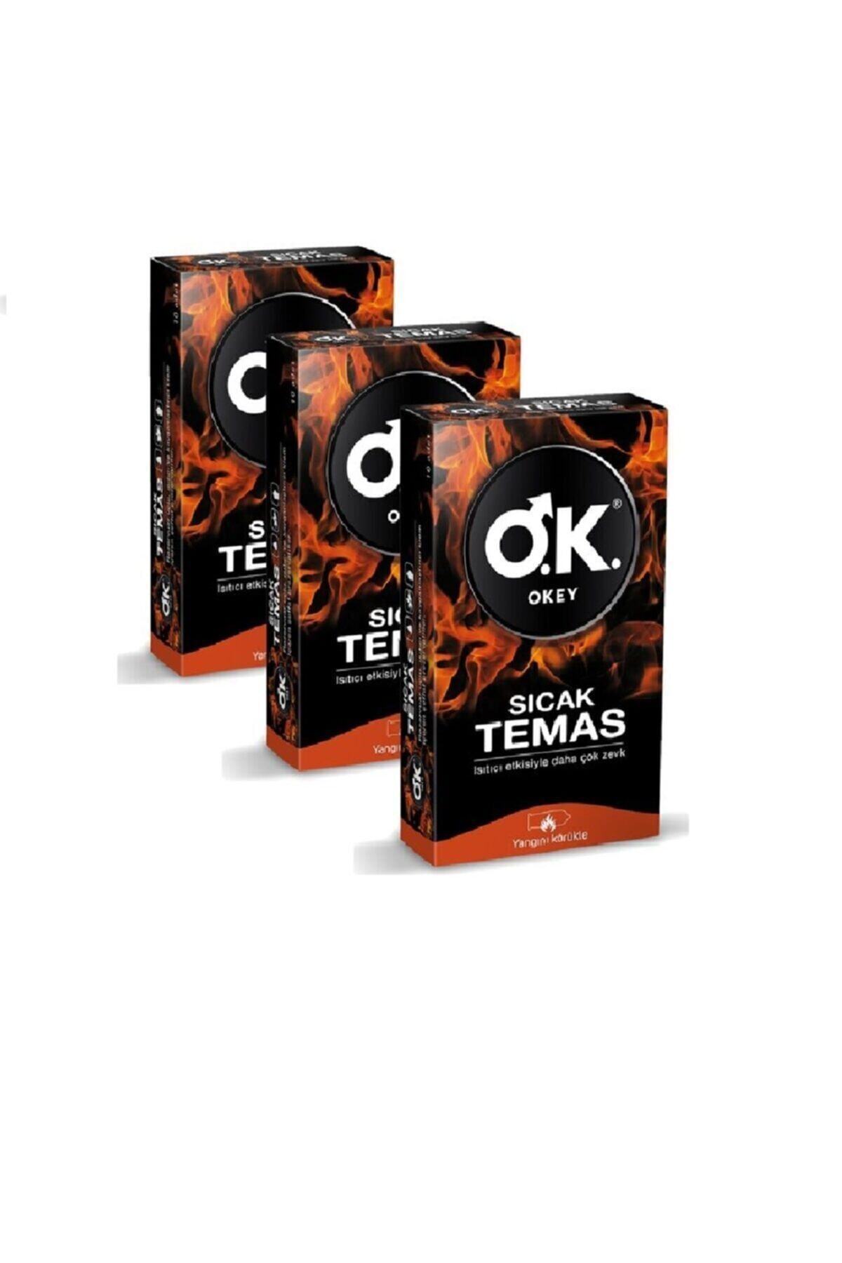 Okey Prezervatif Sıcak Temas 3 Kutu 30 Adet