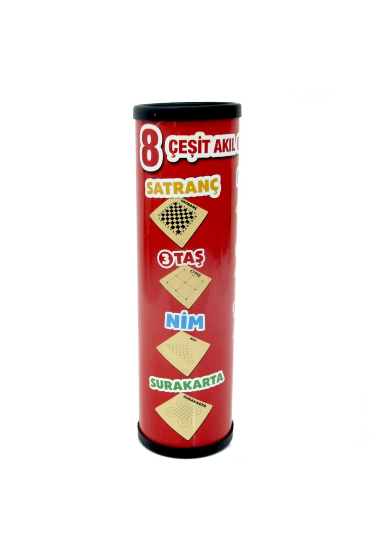 Zenotoys 8'li Zeka Oyunu Satranç 3taş Nim Surakarta Dama 9taş Taktik Dümen