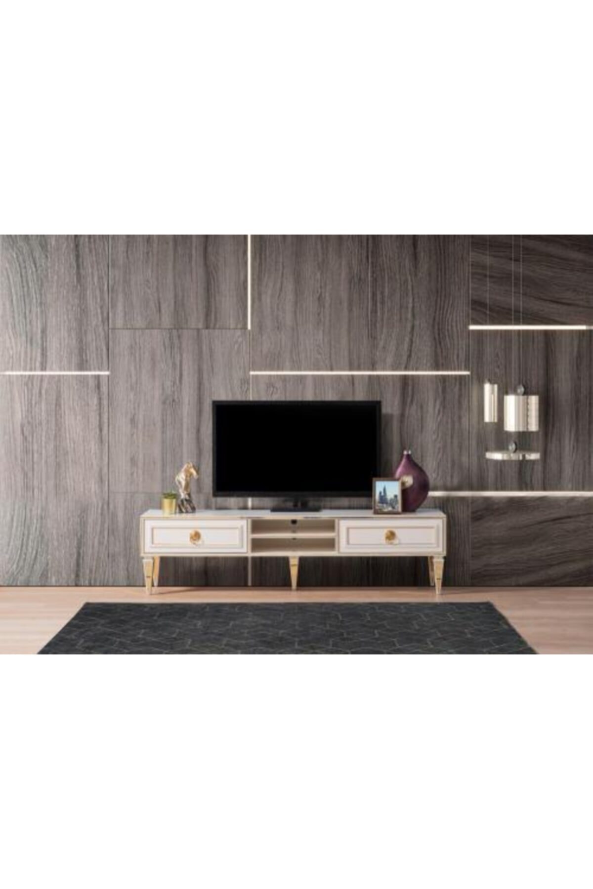 224home Art Deco Ay Taşı Tv Ünite