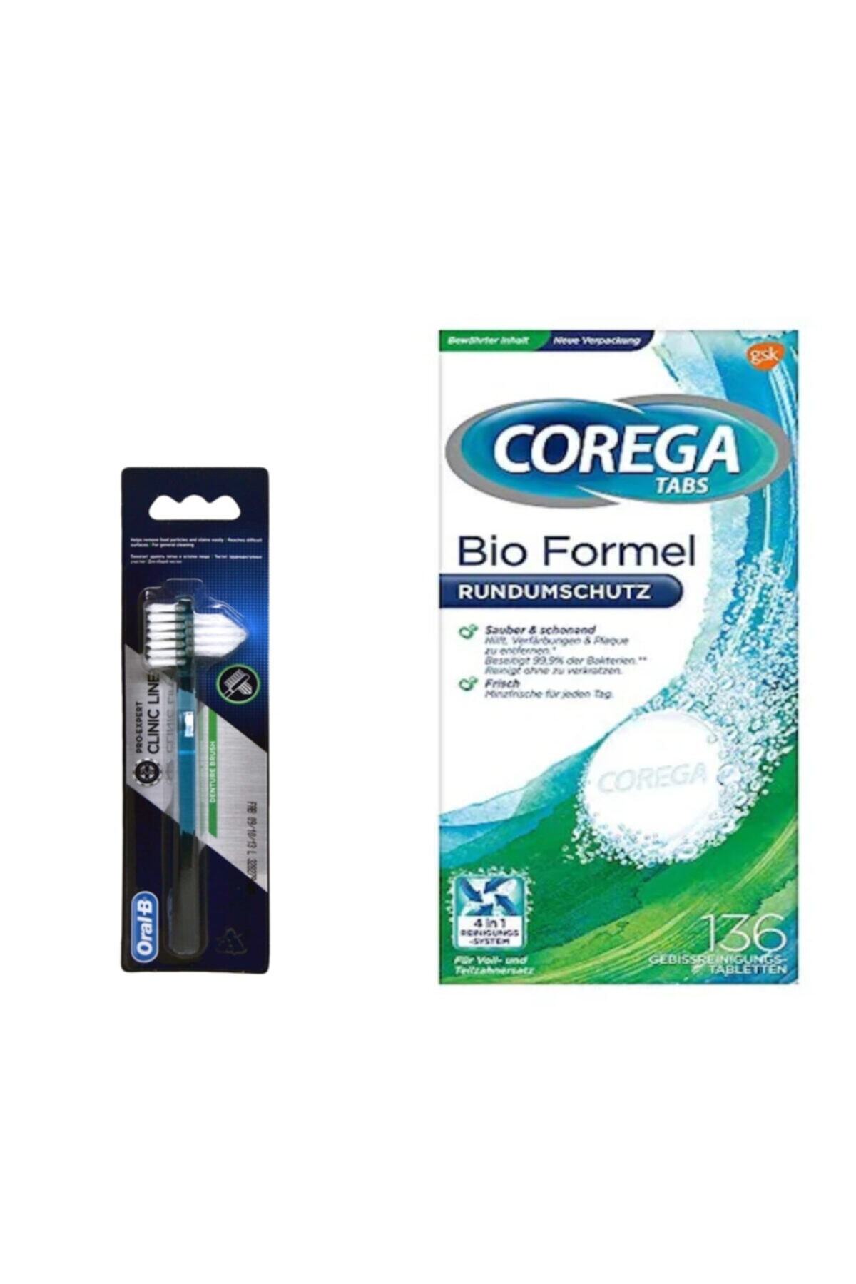 Corega 136lı Tablet Ve Oral-b Protez Diş Fırçası