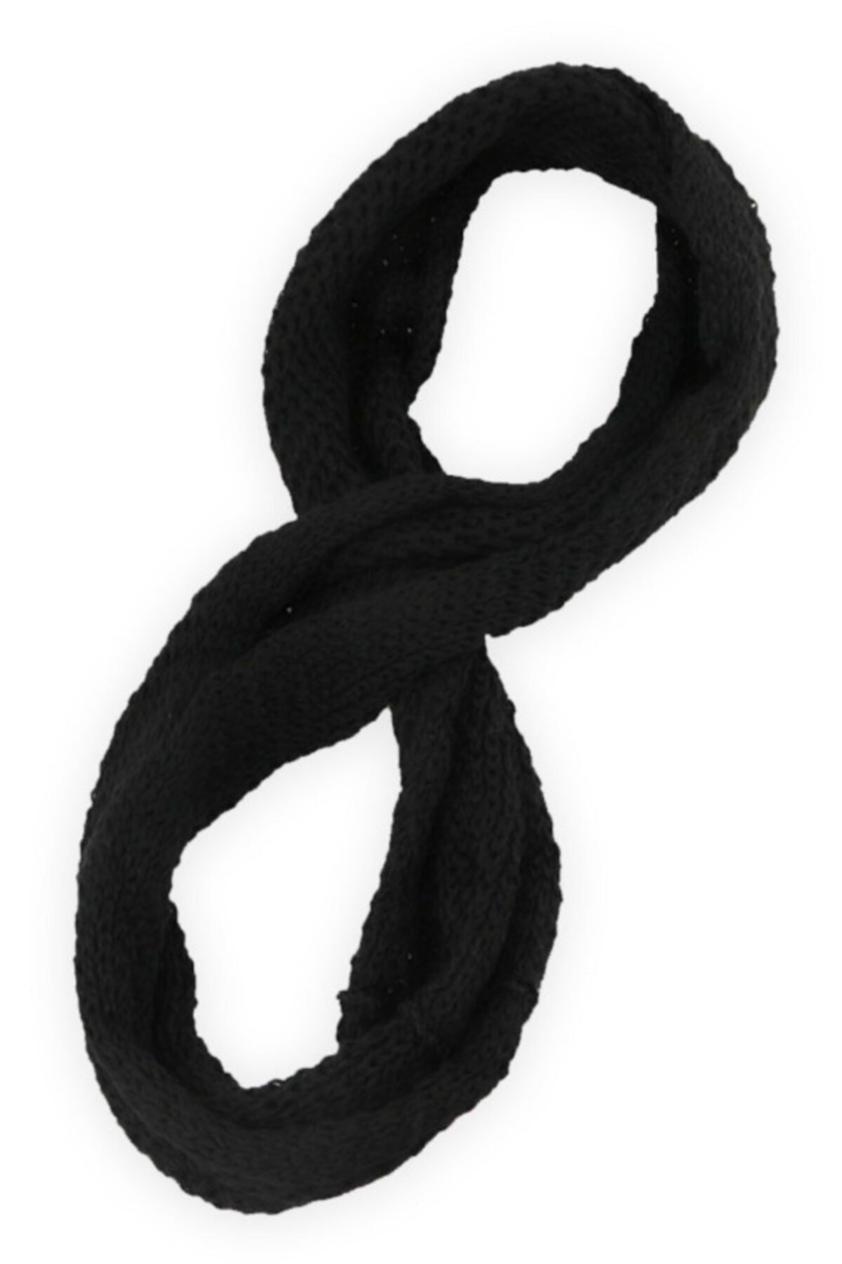 zirve şapka Unisex Siyah Kışlık Triko Atkı