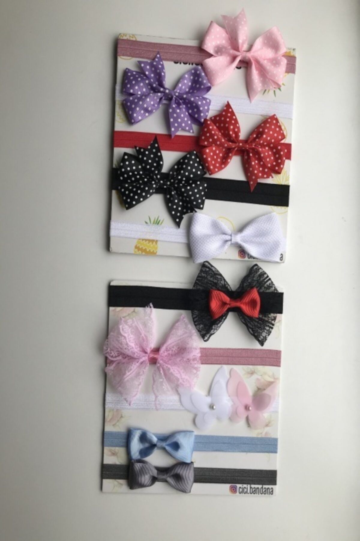 cici bandana Kız Çocuk Saç Bandı Set 10 Lu