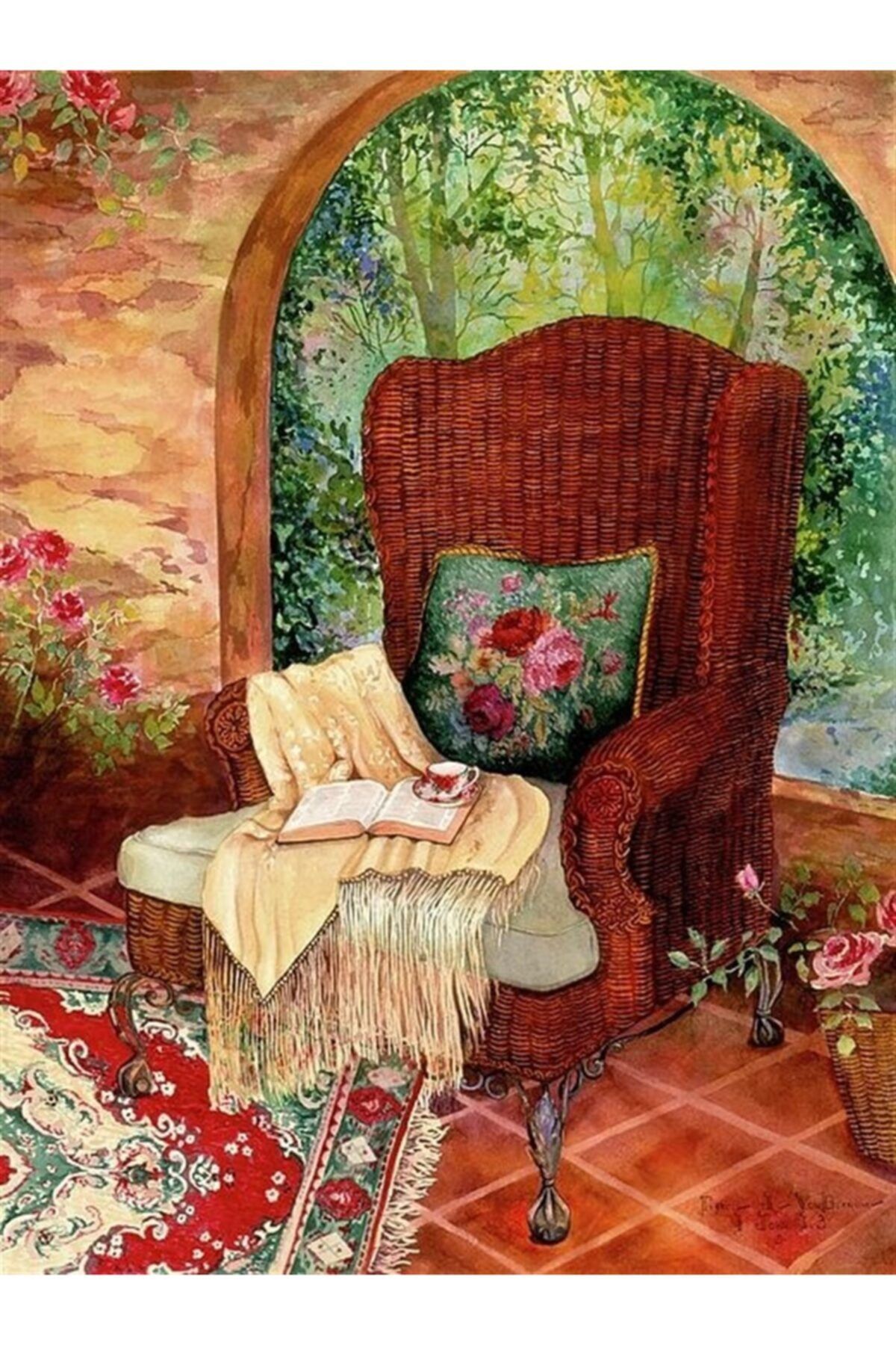 MARCEL SANAT Home Serisi Elmas Mozaik Tablo 46x61cm