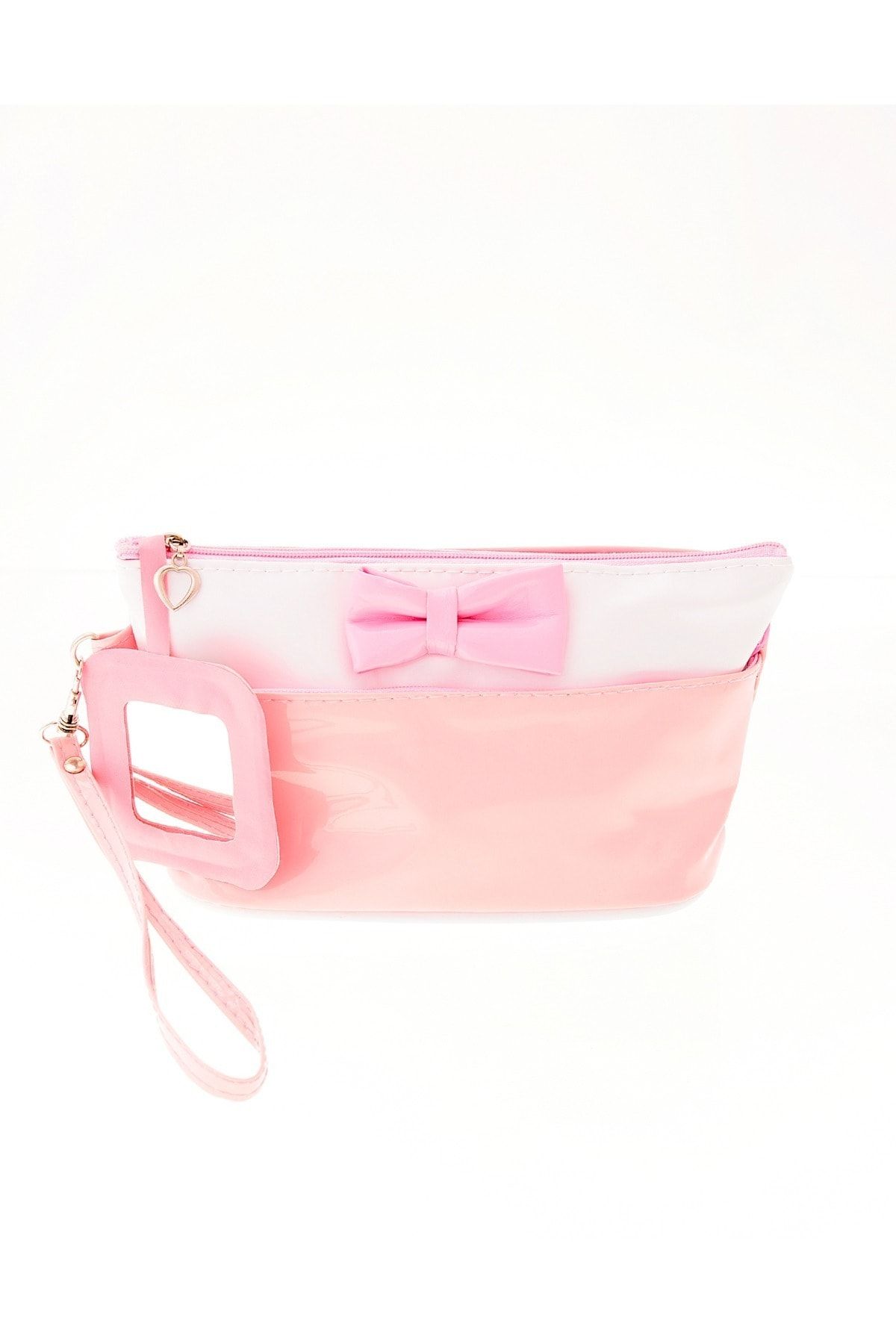 Asortishey Makyaj Aynalı Mini El Çantası Clutch