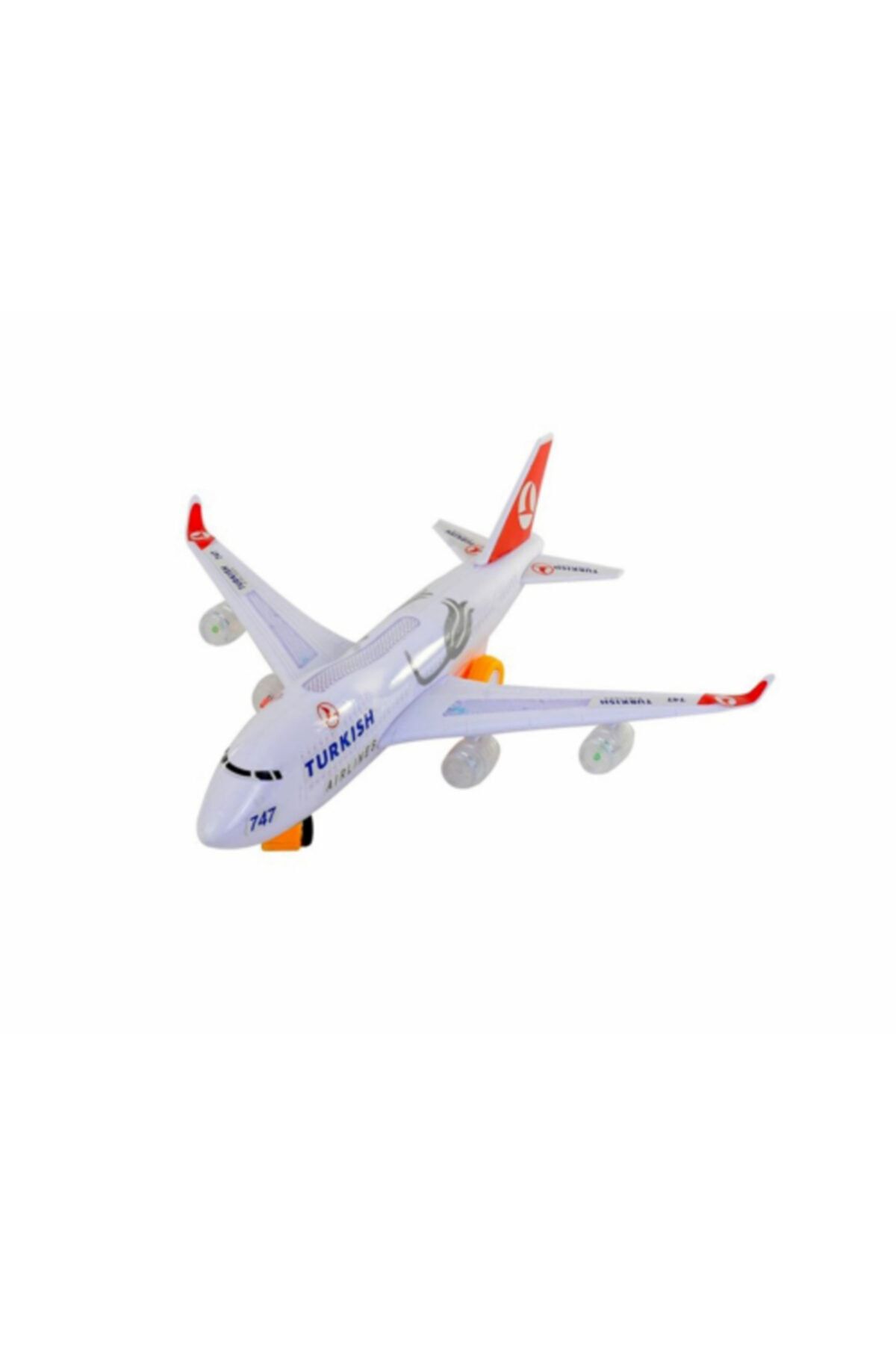 elife Esch132tk Thy Airline 747 Işıklı Sesli & Yürüyebilen Oyuncak Uçak Büyük Boy
