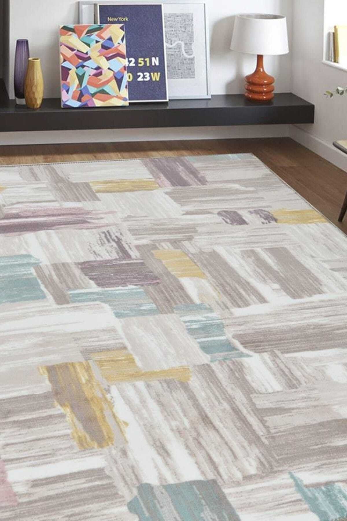 AKSU Aspero 120 X 250 Cm Krem Renk Kaymaz Taban Halı Yolluk