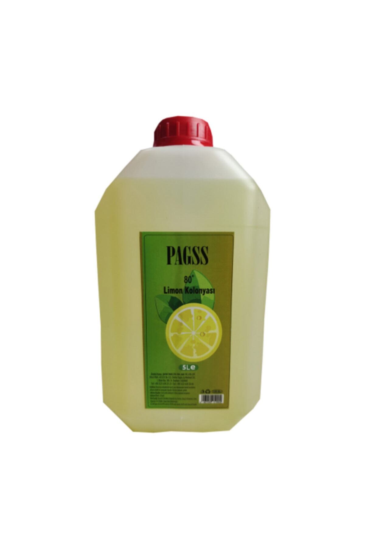 PAGGS Sertifikalı 5 Lt Limon Kolonyası Pagss Kolonya 80° Orijinal