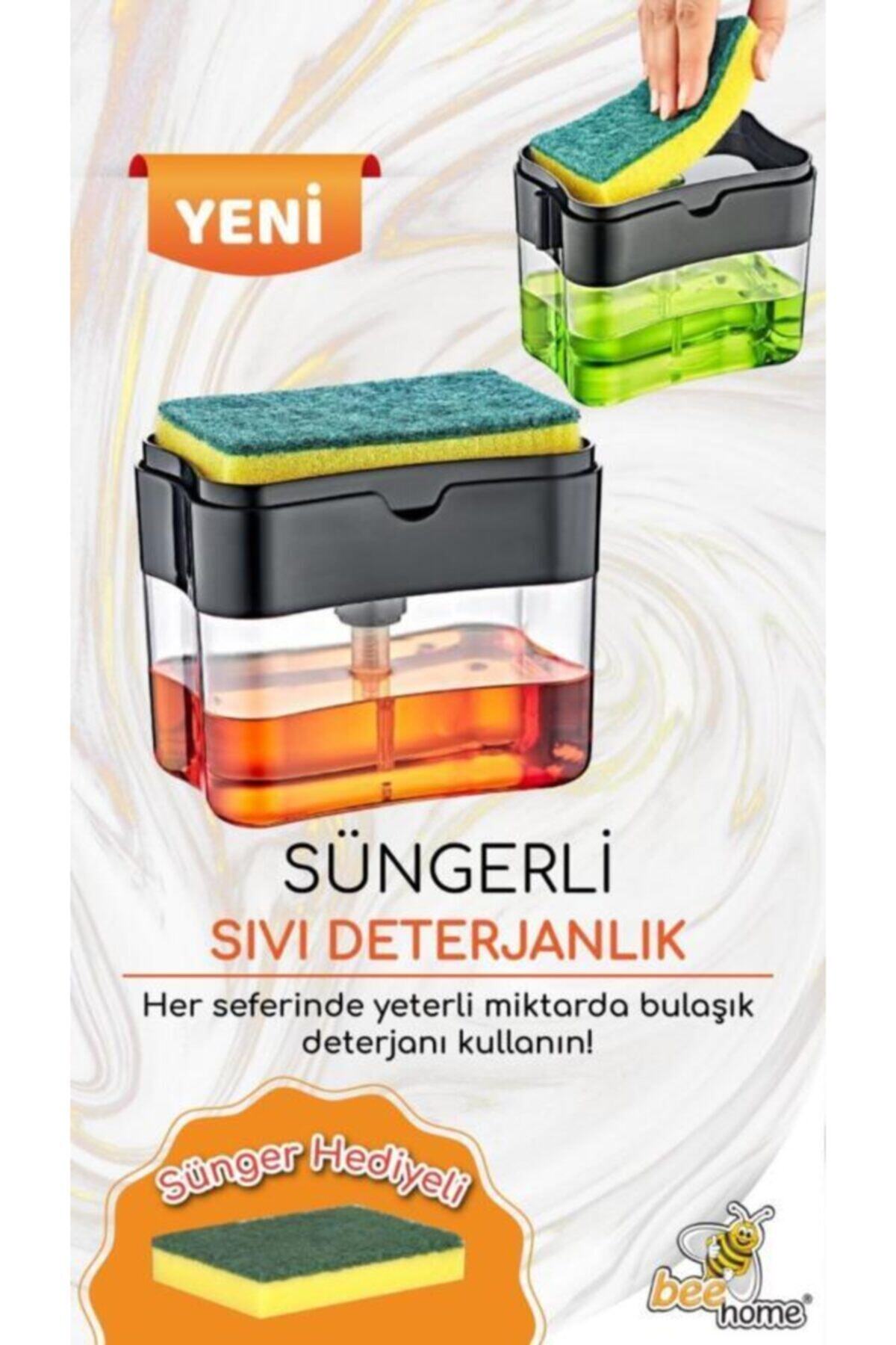 ESNAFDEDE Pompalı Sünger Hazneli Sıvı Sabunluk