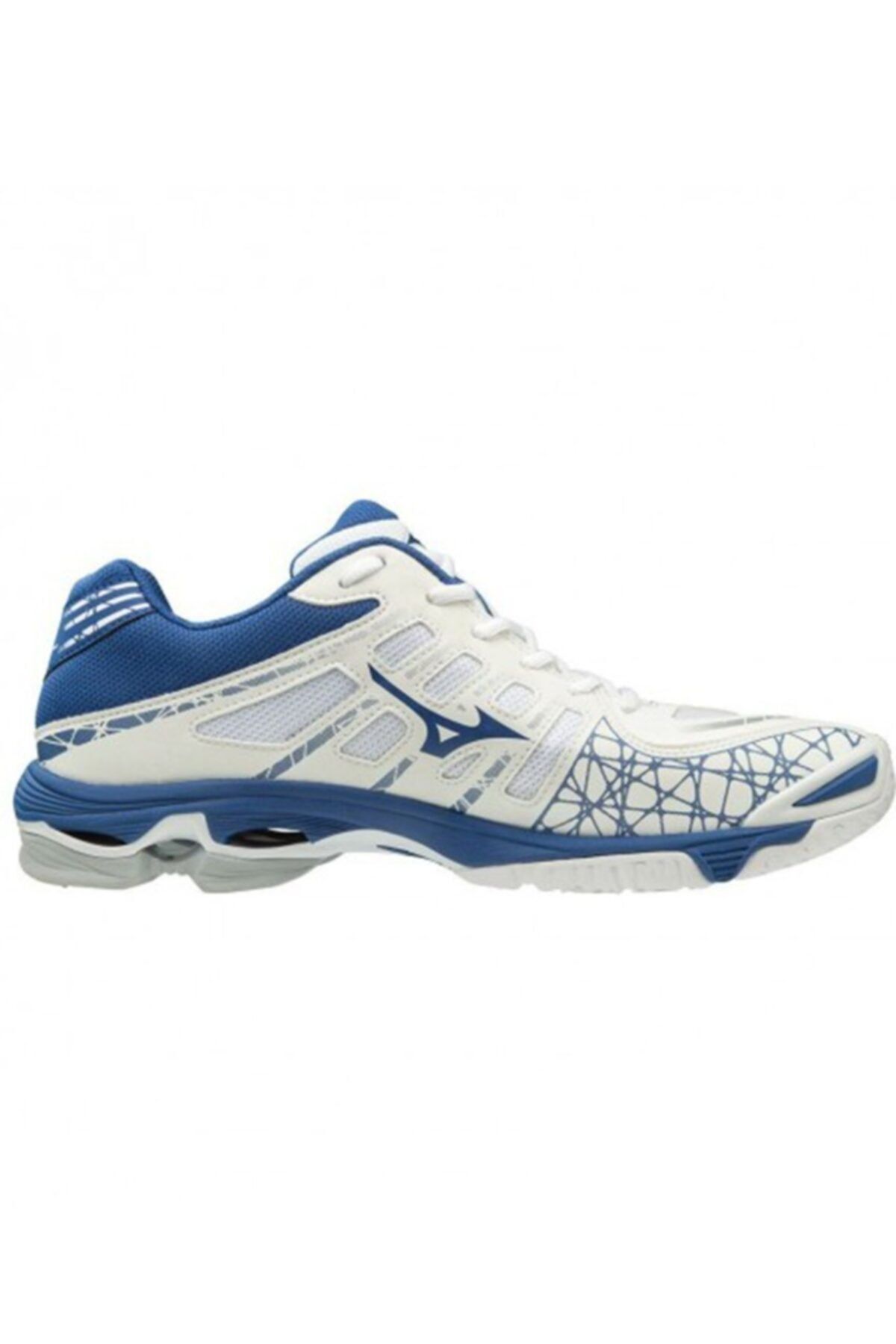 MIZUNO Wave Voltage Unisex Voleybol Ayakkabısı Beyaz / Mavi