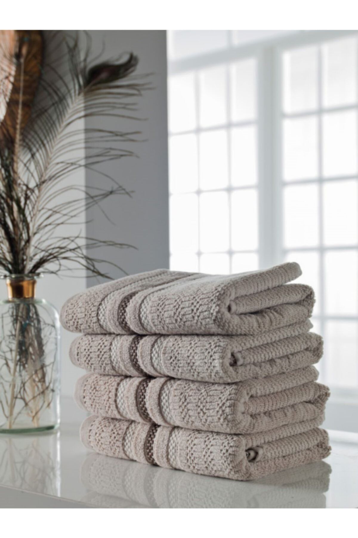 doqu home prestigeline yuz havlu seti stone 4 lu fiyati yorumlari trendyol