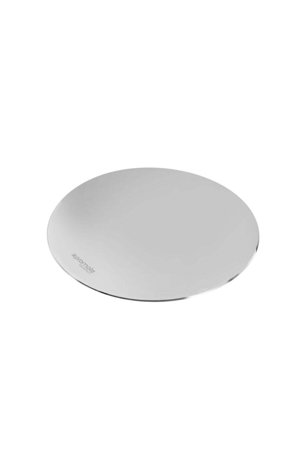Promate Mouse Pad Fare Altlığı Alüminyum Yüzey Premium Ultra Ince Kaymaz Gümüş
