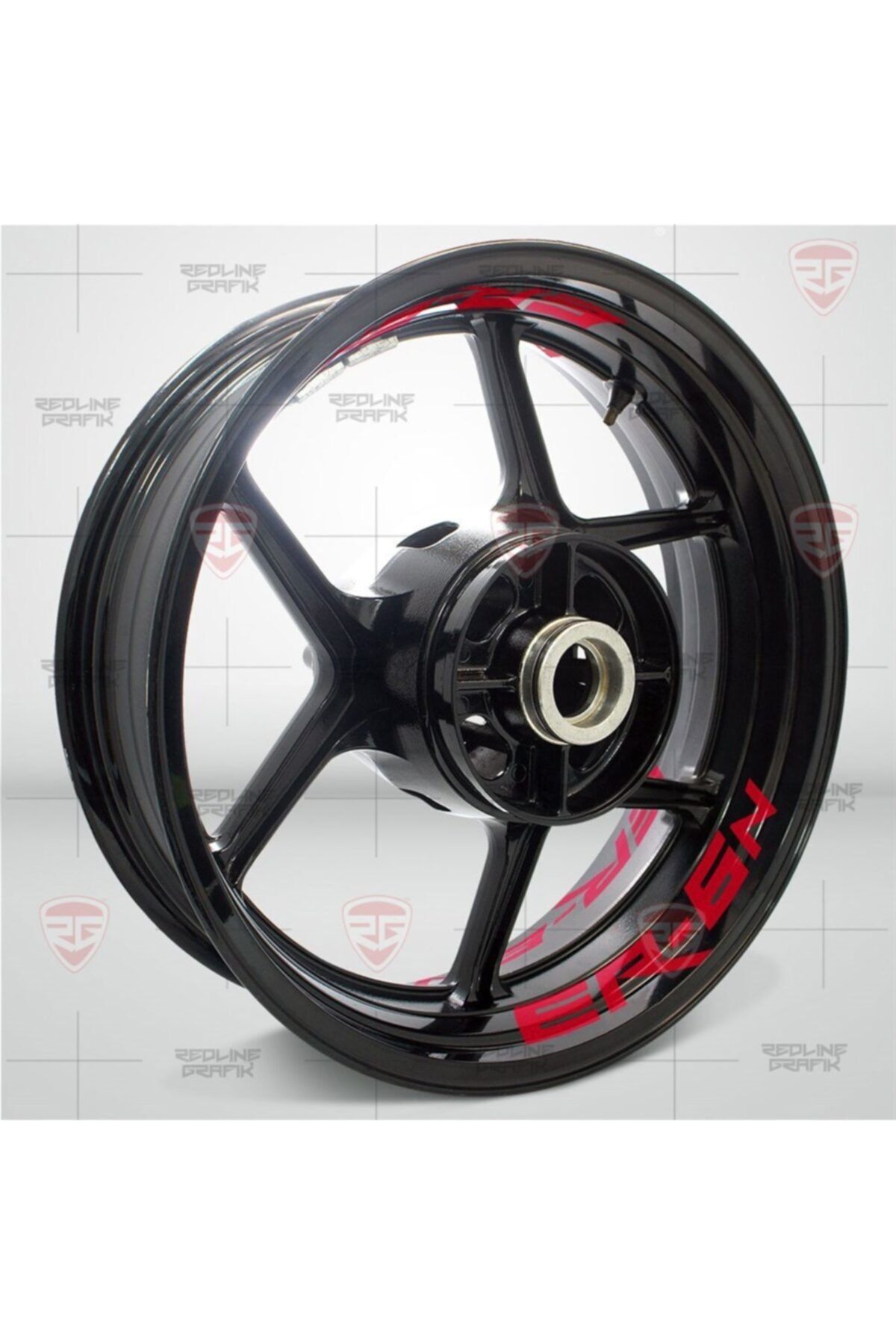 Redline Grafik Kawasaki Er-6n Kırmızı Jant Şerid