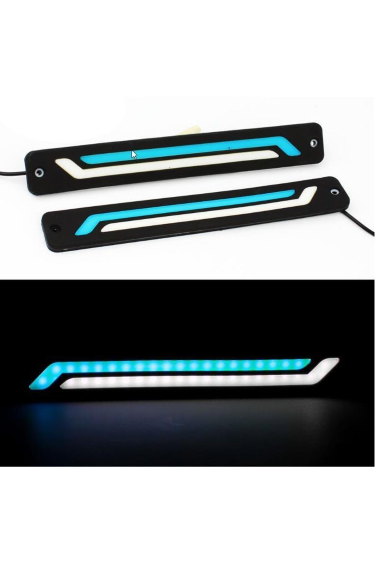 Techmaster Gündüz Ledi Farı Cob Drl Su Geçirmez Mavi Beyaz Esnek