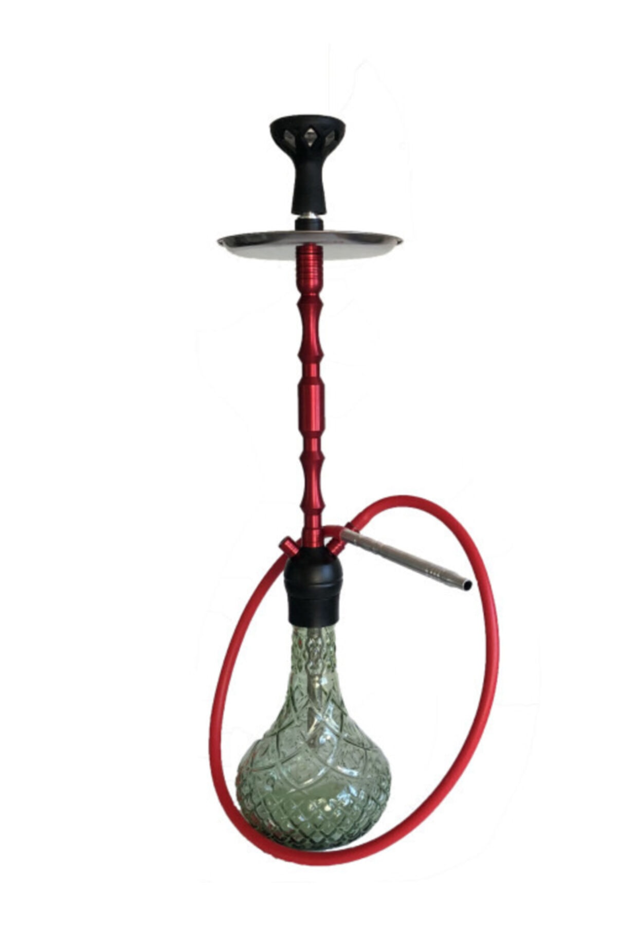 The Daire Nargile Lüks Paslanmaz Alüminyum Nargile Takımı