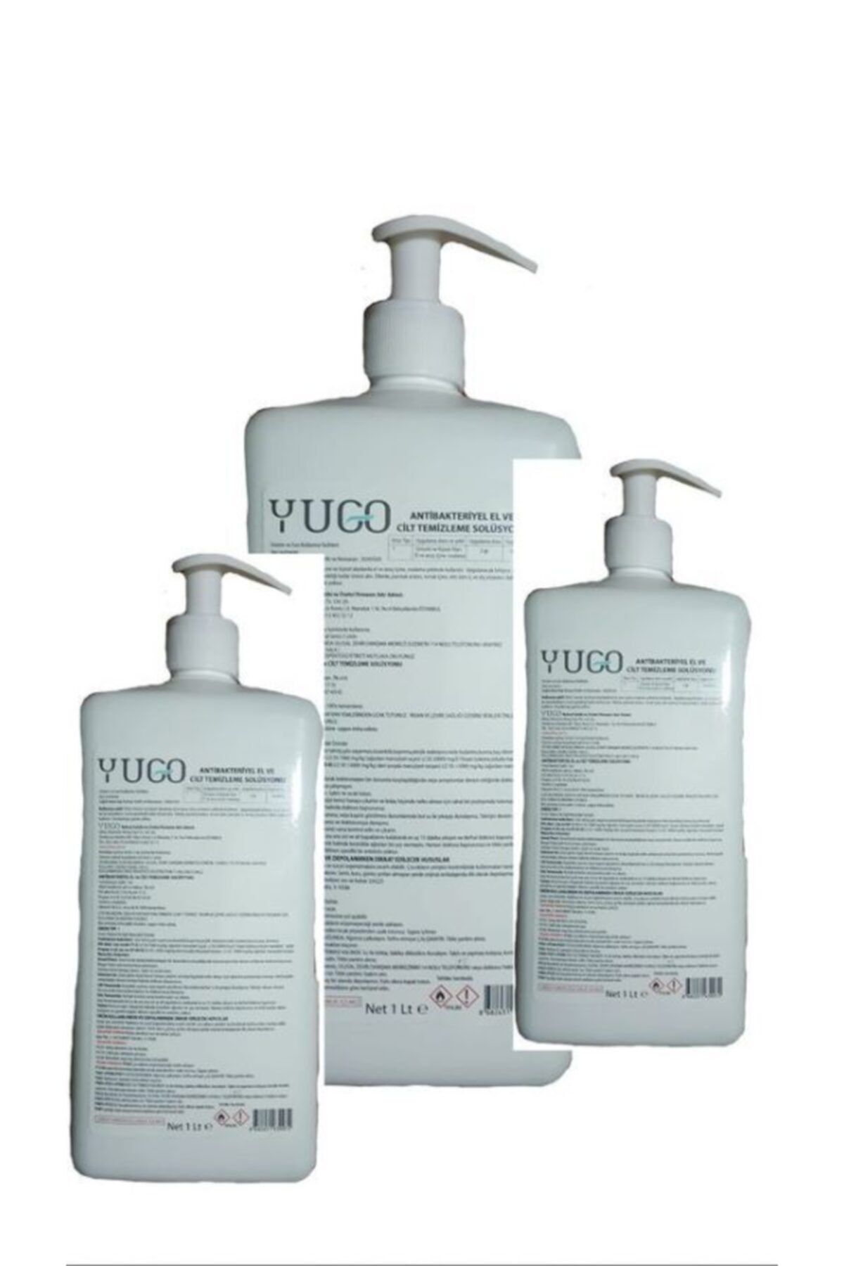 yugo Antibakteriyel El Ve Cilt Temizleme Solüsyonu 1lt 3lü Ekonomık Paket