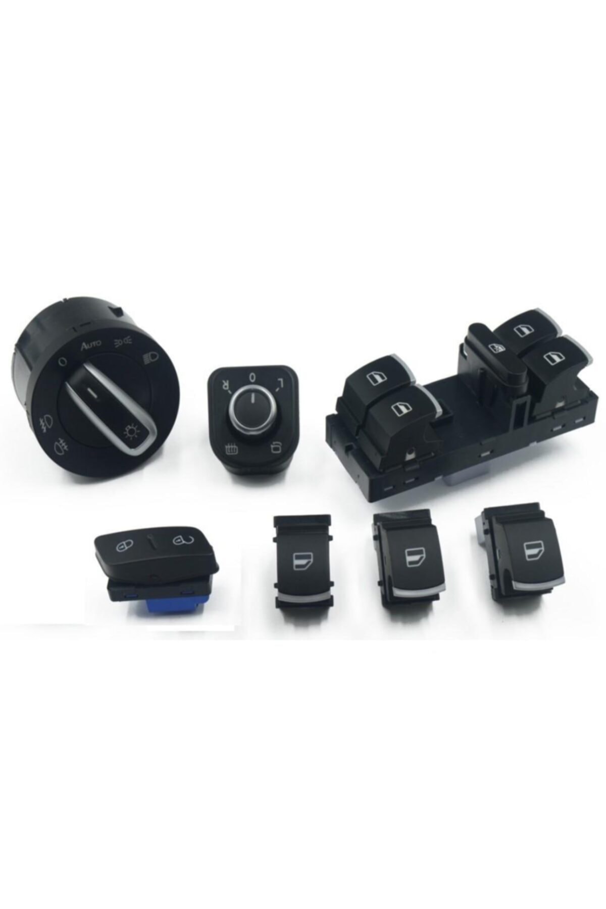 MCAR Volkswagen Cc Cam Far Ayna Sis Anahtarı Düğme Seti Krom 2008--201