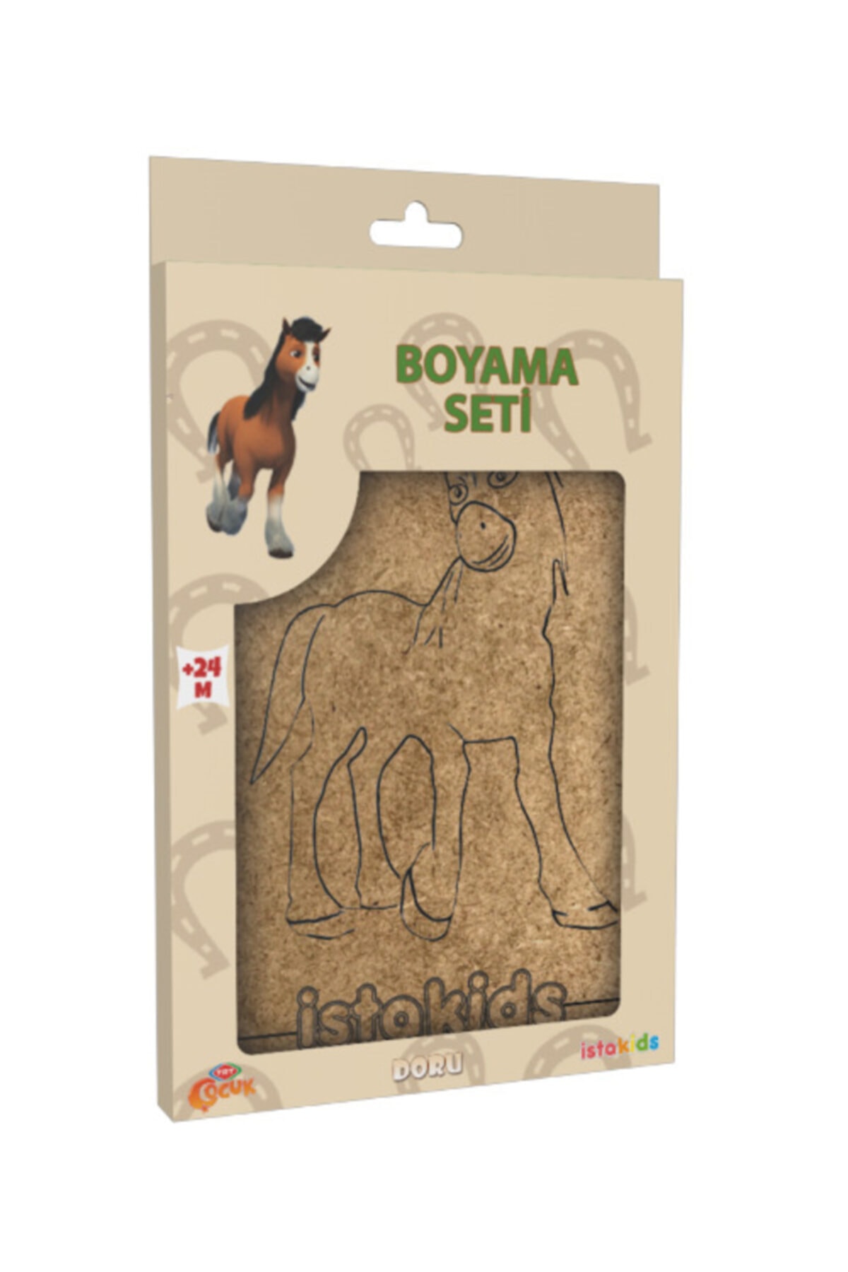 istakids Trt Çocuk Doru Ahşap Boyama Seti Model 1