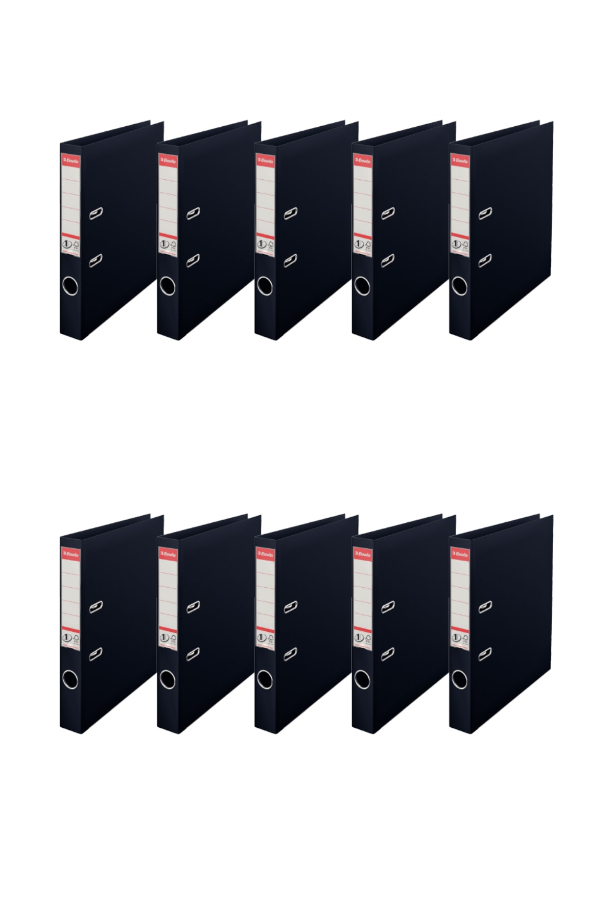 Esselte Dar Plastik Klasör (9945) Siyah 10 Lu Paket