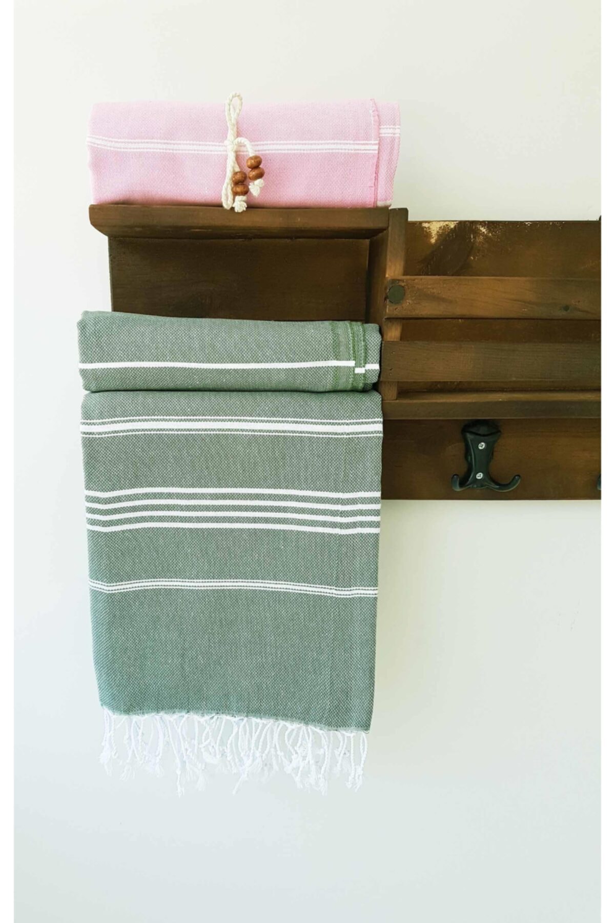 Wellstil 2'li Sultan Peştamal Set Haki/pembe