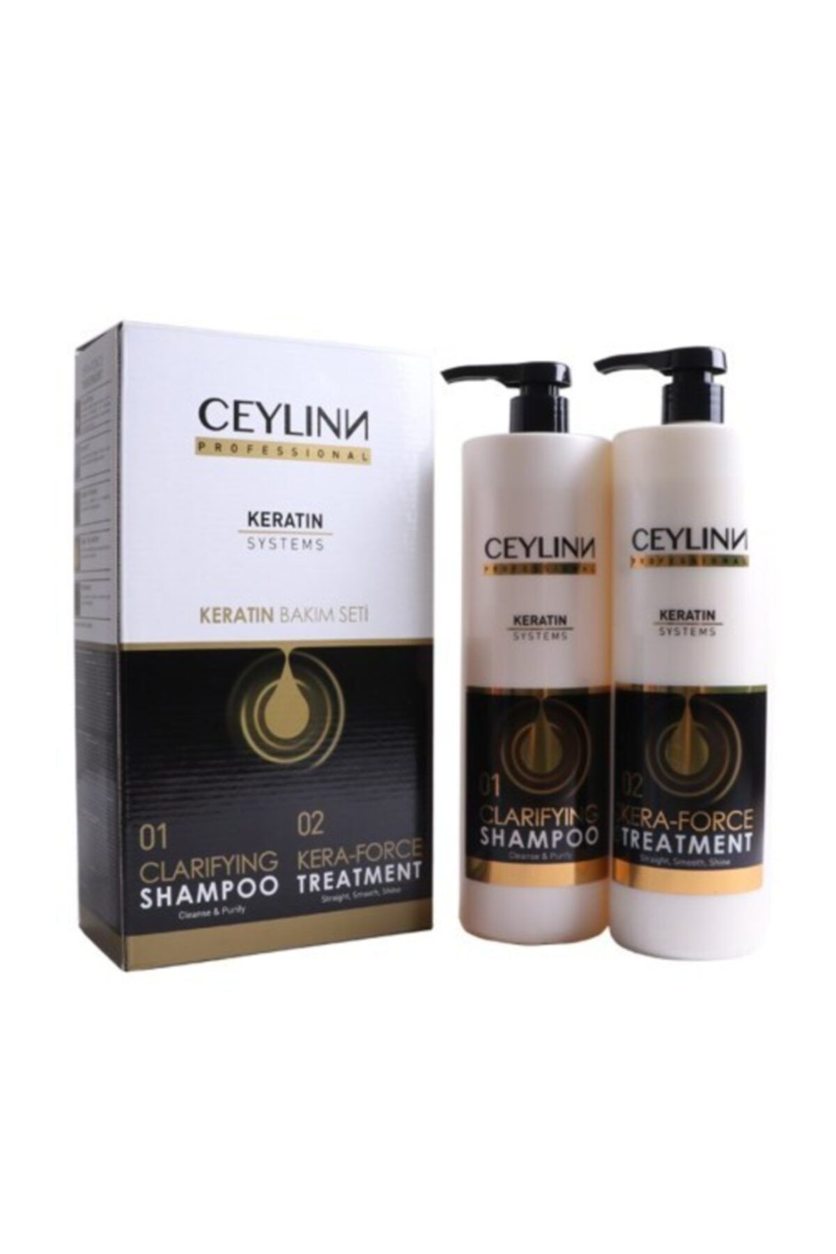 Ceylinn Keratin Saç Bakım Seti 1000 ml  (x2) Dinamik