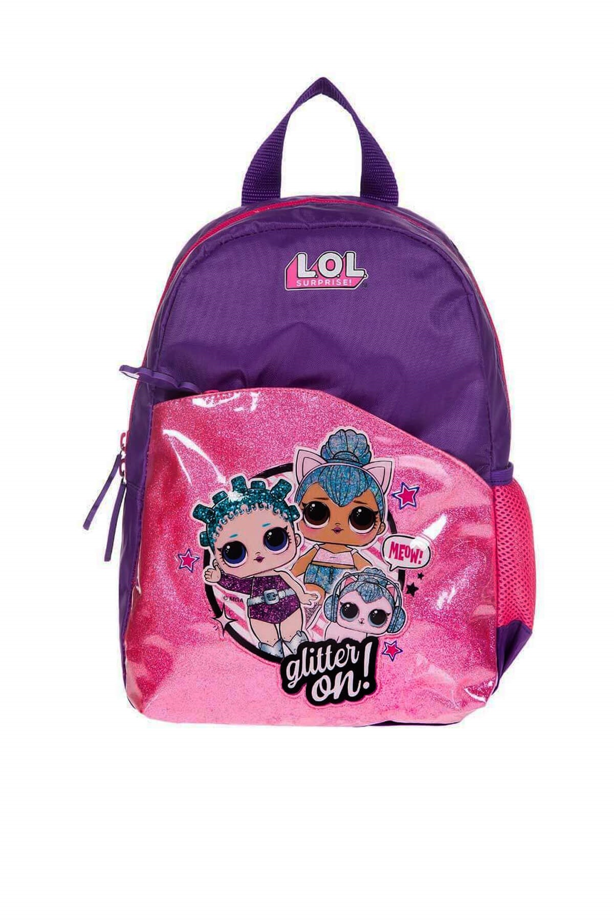LOL Unisex Mor Glitter On Mor Anaokul Çantası 20461