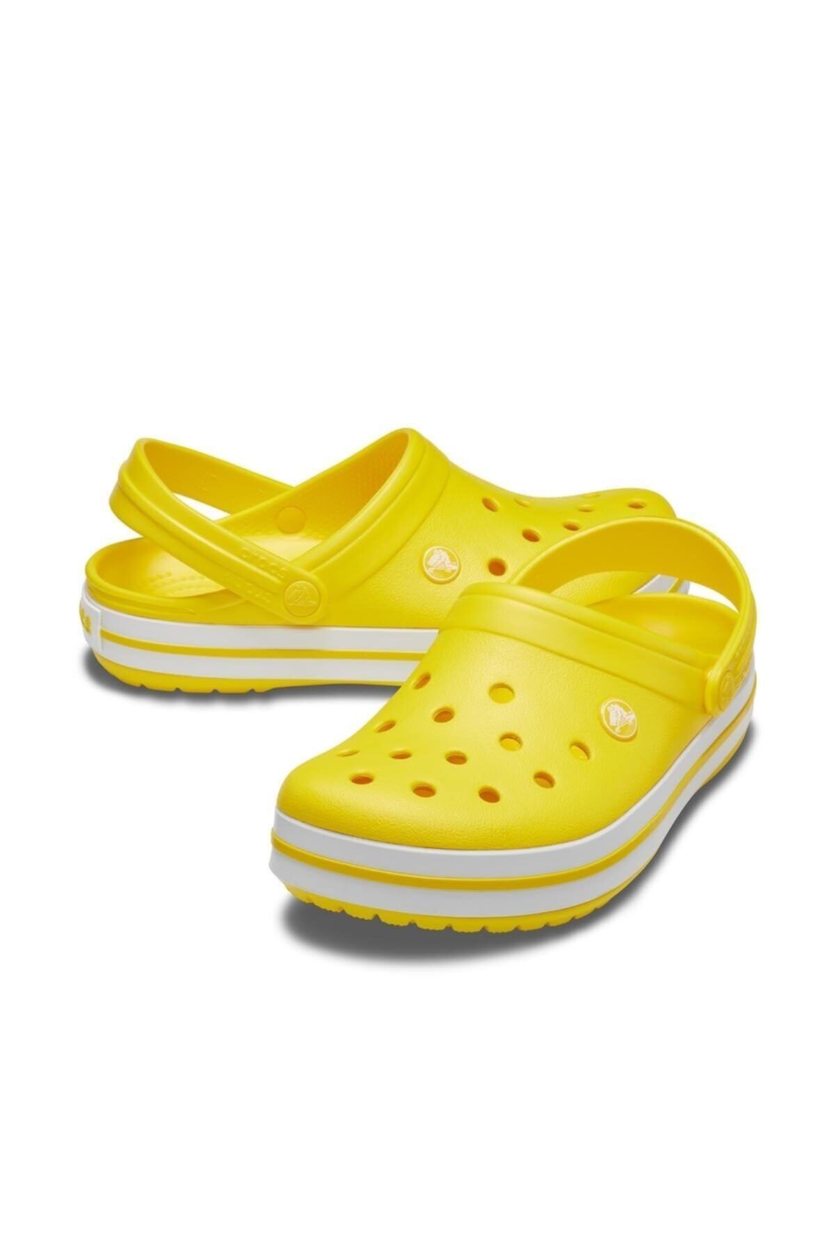 Crocs Kadin Sari Beyaz Crocband Terlik 11016 Trendyol
