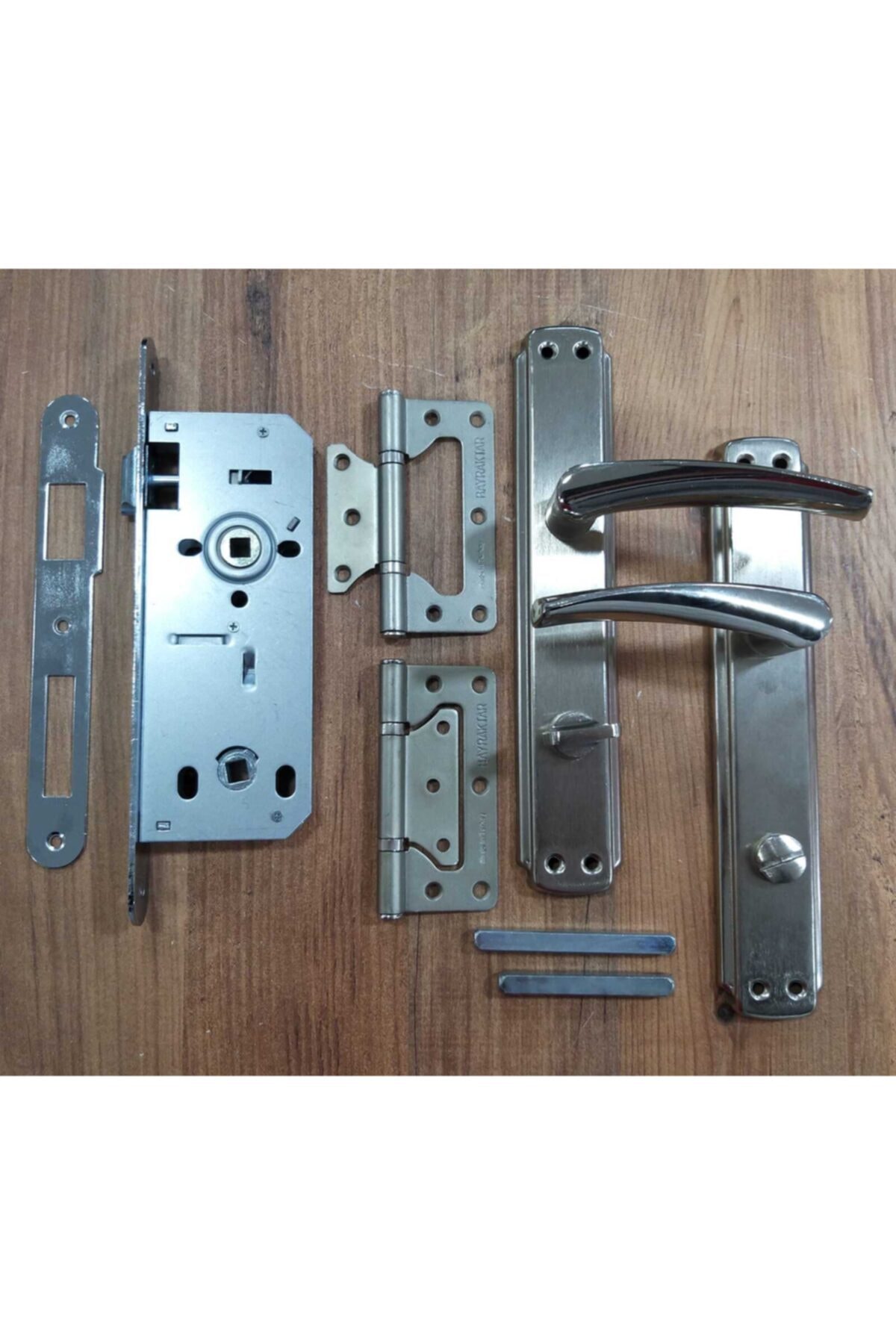 ARON HIRDAVAT 3'lü Set 1tkm Kapı Kolu + 1 Adet Kilit + 2adet Menşe Wc Kapısı