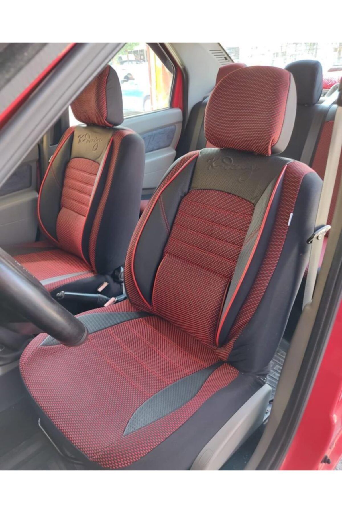 KDesign Universal Oto Koltuk Kılıfı Elit Silikonlu Jakar Serisi - Lp684