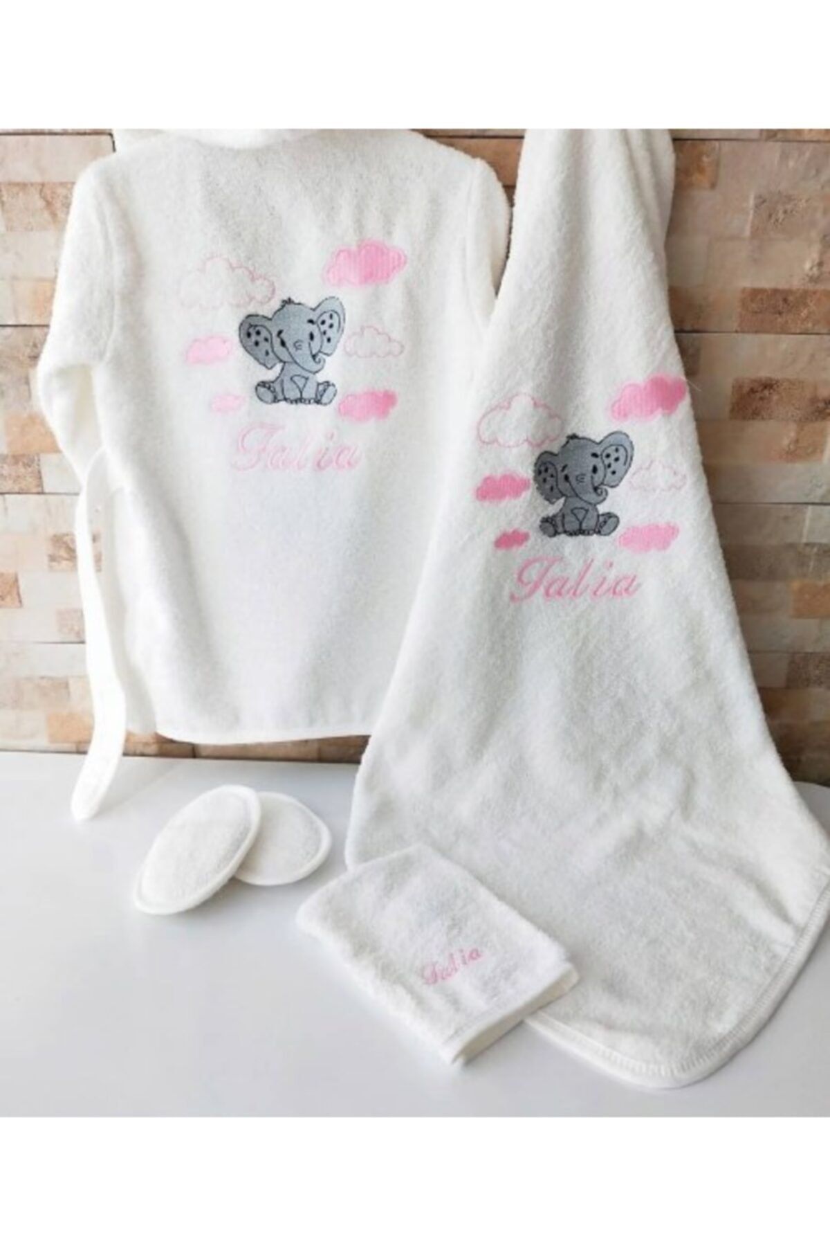 miyababystore Bebek Bornoz Takımı