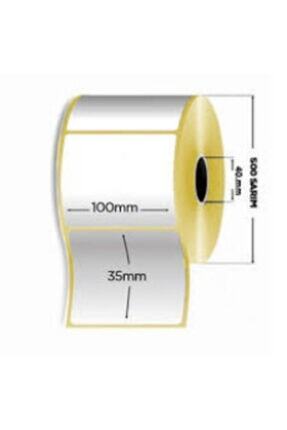 35*100 Barkod (1. sınıf) OEM ETİKETi 1000 Sarım Eko Termal Image 0